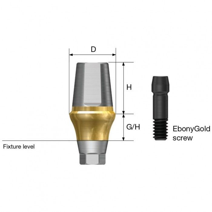 GS Transfer Abutment Hex with EG Screw Regular - GSTA5750WH