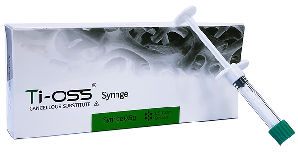 Ti-oss syringe, Cancellous Bone Subsitute, 0.5g, 1.2-1.7mm, S05-1217
