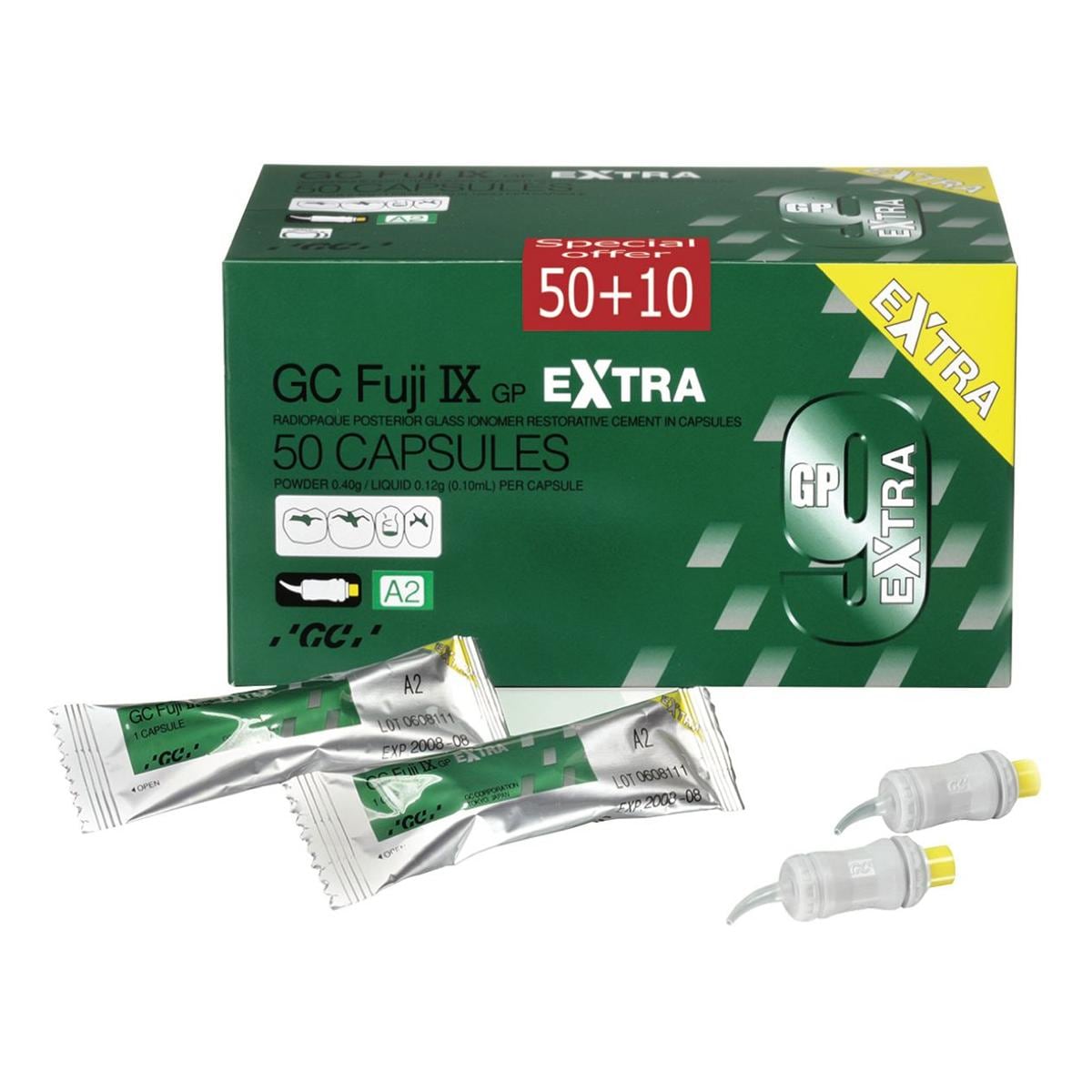 Fuji IX GP Extra A2, 50capsules/box - 003281