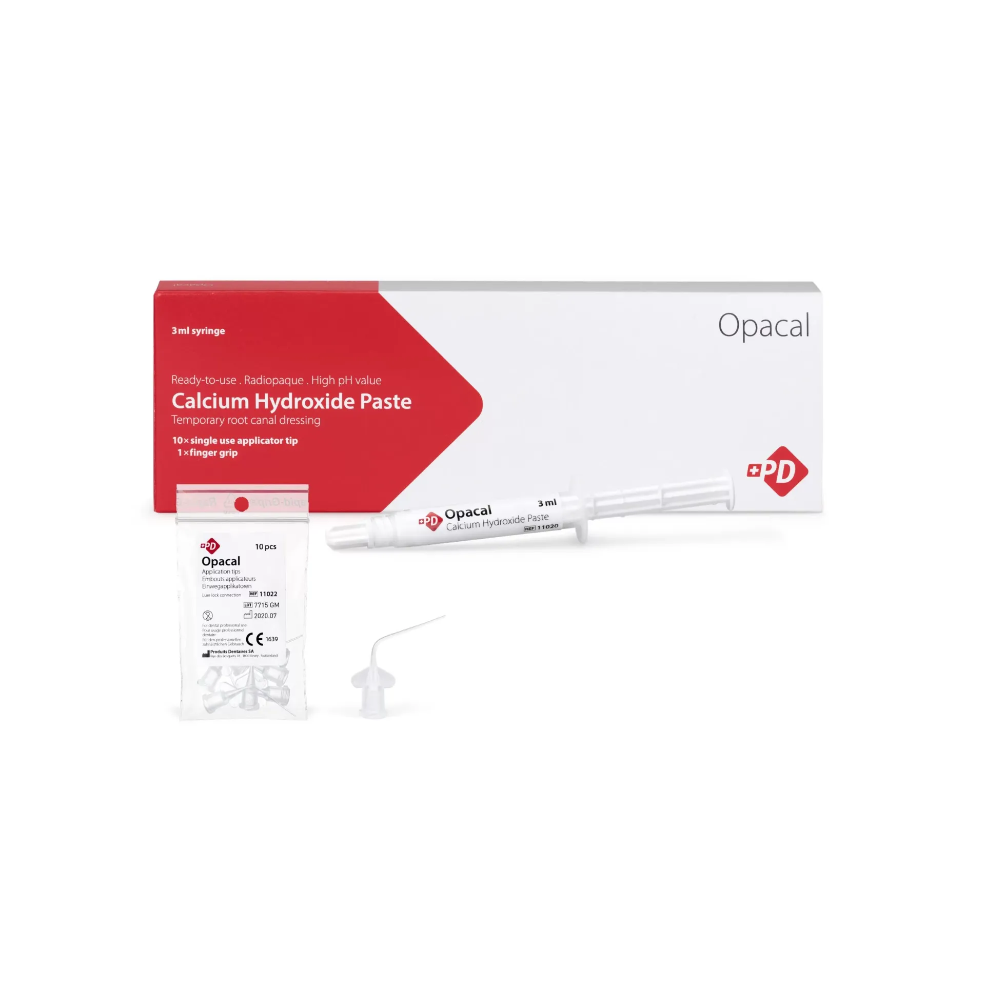 PD Opacal, pre-mixed ready to use calcium hydroxide paste for root canal treatments and periapical therapies, 3ml syringe - 11020