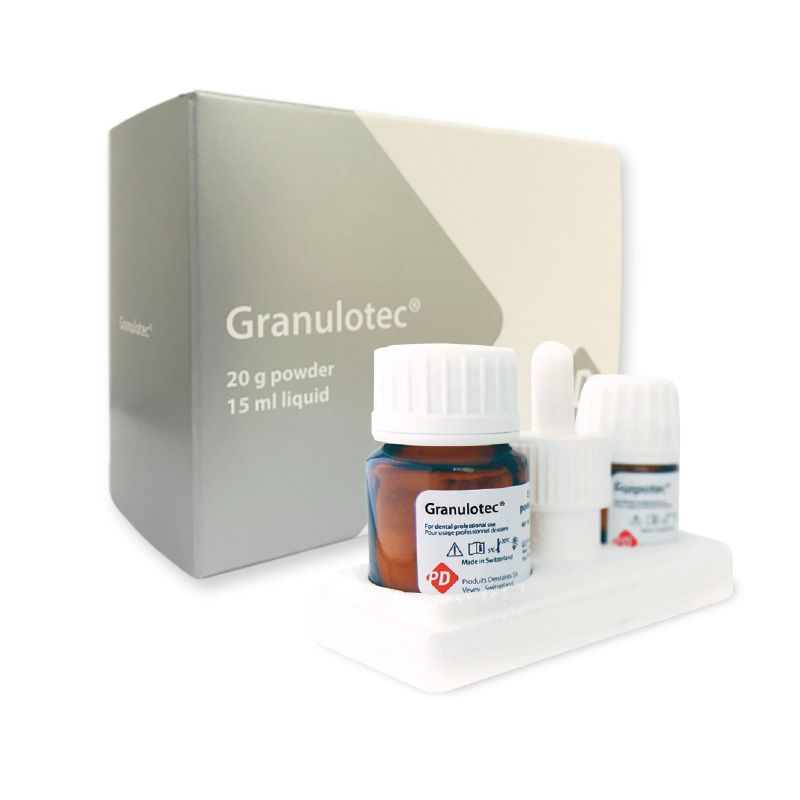 PD Granulotec, eugenol-free radio-opaque paste for permanent obturation of infected root canals, 20g powder + 15ml liquid + 1 rotary paste filler - 11571