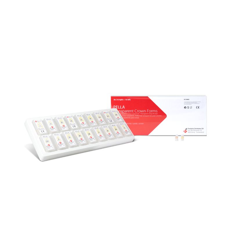 PD PELLA Transparent CROWN FORMS R/L 42 (box of 6 pairs) - 33641