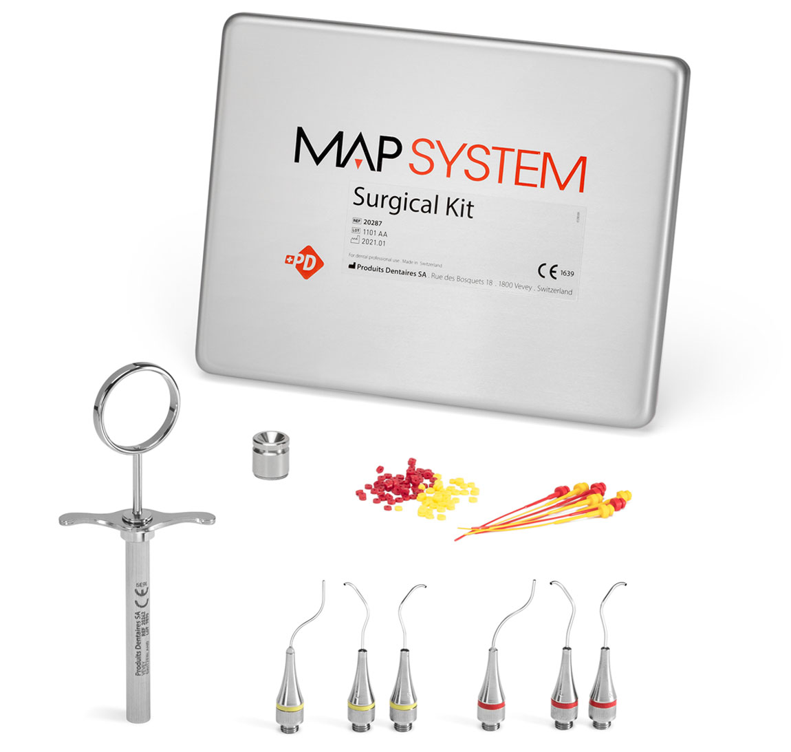 PD MAP Surgery NEEDLE, left, N°0 , YELLOW - 20226