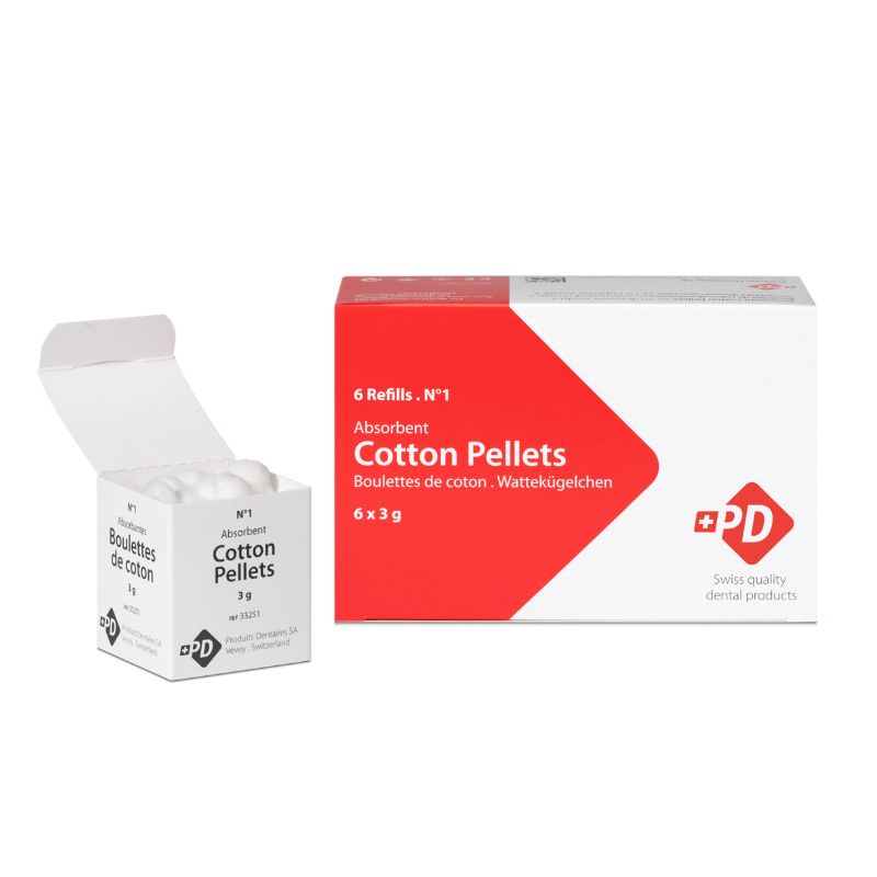 PD COTTON PELLETS, N° 3, refill (~6 x 3 g) - 33253