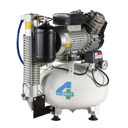 4TEK COMPRESSOR MIRAGE 130E, Oil less compressor, with floating pistons, with 2 cylinders, with dryer, COMIR130E