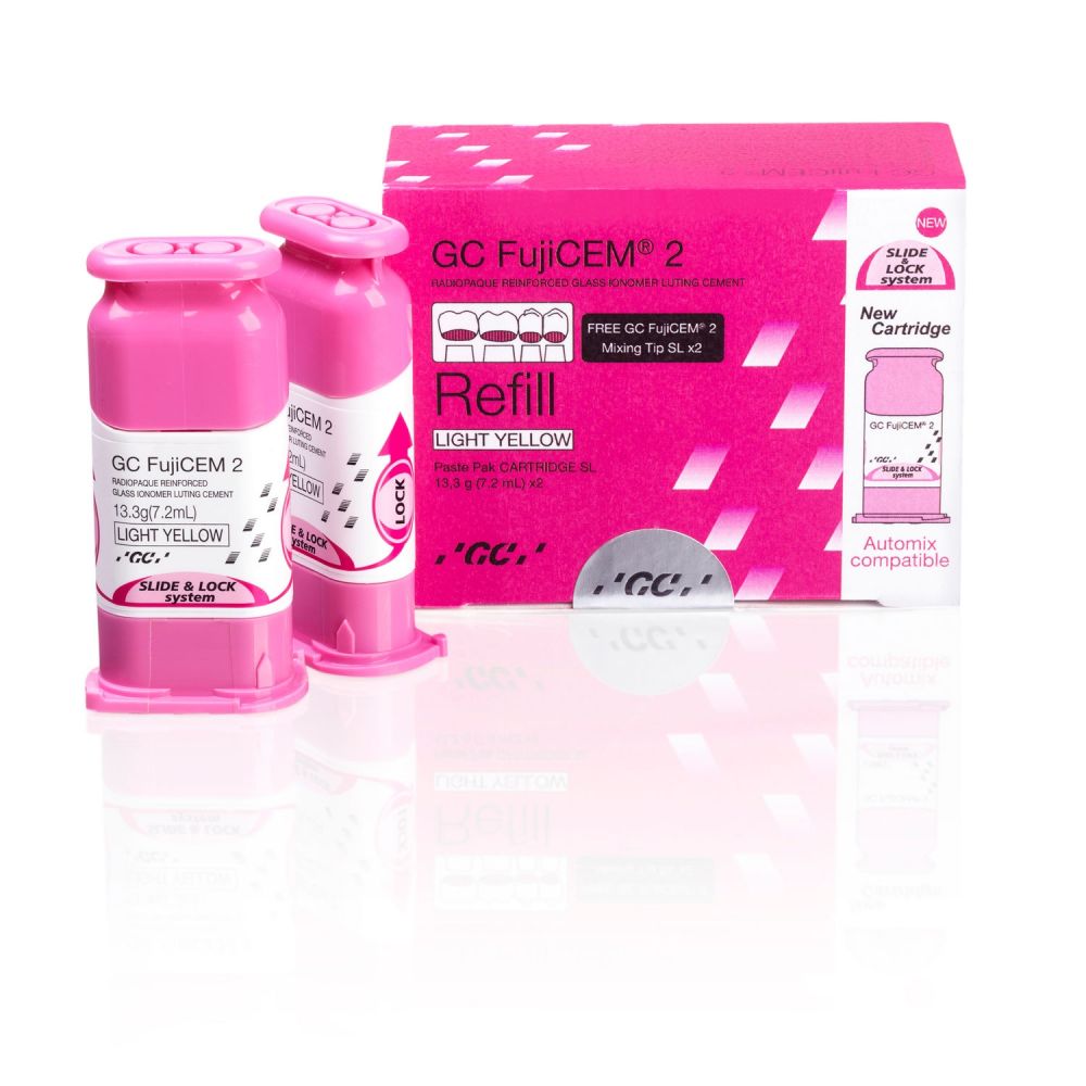 GC FujiCem 2 Refill, EEP 2 x 13.3g Cartridges-900896