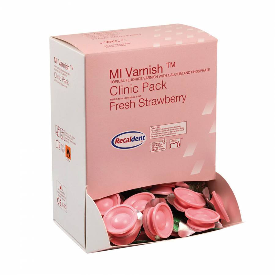 MI Varnish Clinic Pack Strawberry, 100pcs/box - 900749