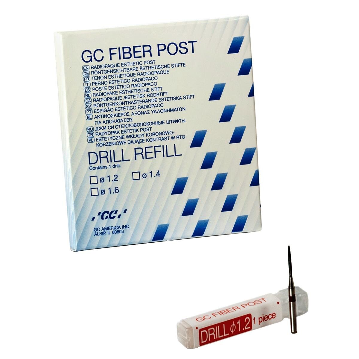 GC FIBER POST, Drill Refill, 1 x 1.2mm - 400107
