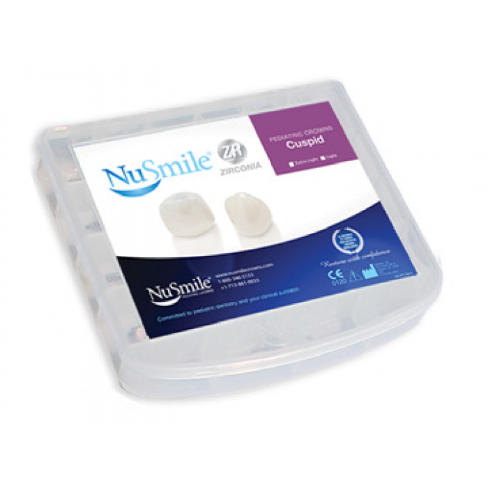 NuSmile ZR Anterior Crown - Lateral, Size 0 - Right / Light Shade-B0R204L