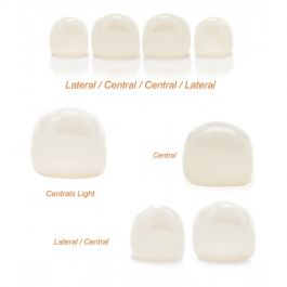NuSmile ZR Anterior Crown - Lower Universal, Size 4 - Light Shade-U4204L