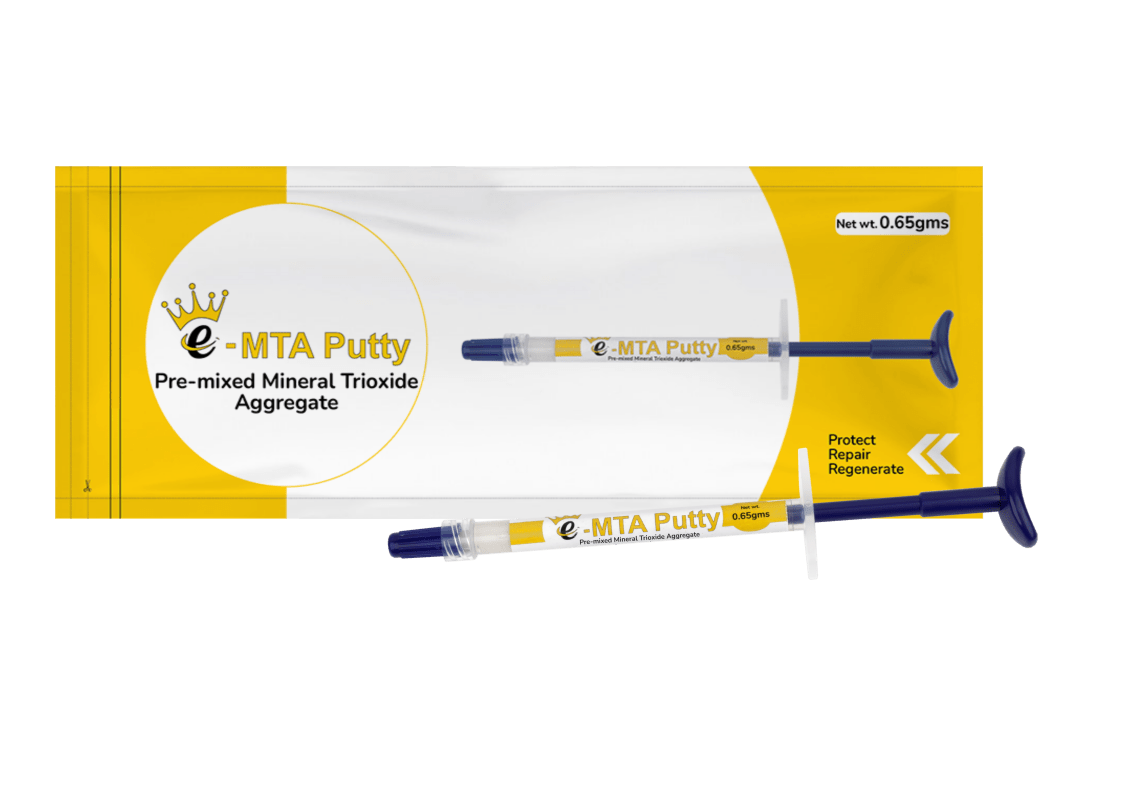 Kids-e-MTA PUTTY, pre-mixed bioceramic, insoluble, radiopaque, bioactive paste, 0.65g (1 syringe) - MTAP-1