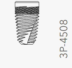 B&B DENTAL IMPLANT DURAVIT 3P, d. 4.5 L. 8mm, 3P-4508