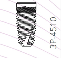 B&B DENTAL IMPLANT DURAVIT 3P, d. 4.5 L. 10mm, 3P-4510