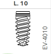 B&B DENTAL IMPLANT DURAVIT EV, d. 4 L. 10mm, EV-4010