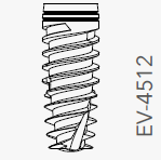 B&B DENTAL IMPLANT DURAVIT EV, d. 4.5 L. 12mm, EV-4512
