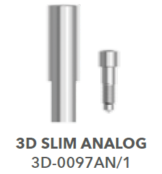 B&B COMPONENTS FOR IMPRESSIONS, DIGITAL 3D SLIM ANALOG, 3D-0097AN/1