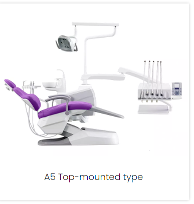 Esay Dental Chair Unit Top Mounted Full Cushion A5-S11- Khaki Color
