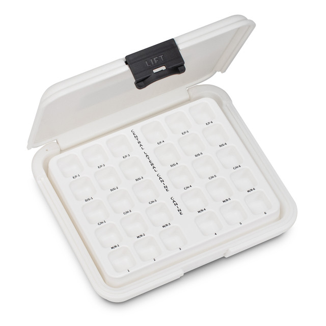 Acero Zirconia Replacement tray with no crowns - Z1 Tray Ant 