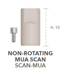 B&B MULTI-USE ABUTMENTS DIGITAL COMPONENTS FOR IMPRESSIONS CONEXA, SCAN MUA LONG, SCAN-MUA