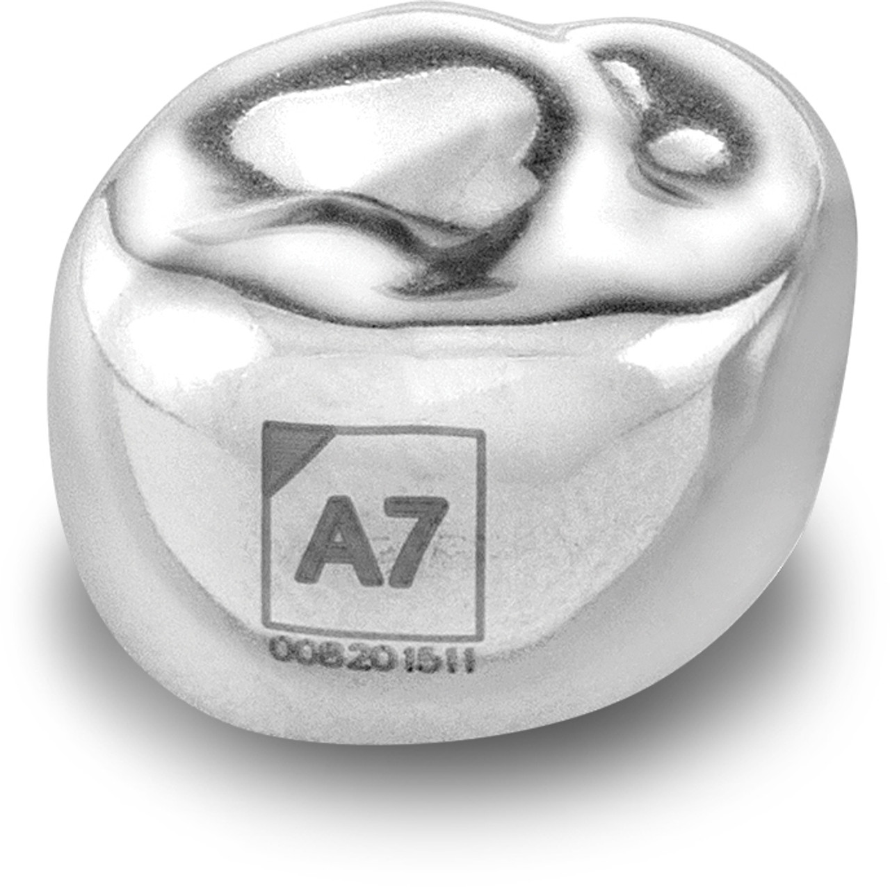 Acero Stainless Steel Crown 3S A7 - Upper right primary second molar size 7 (pack of 5 crowns) - E-UR-7