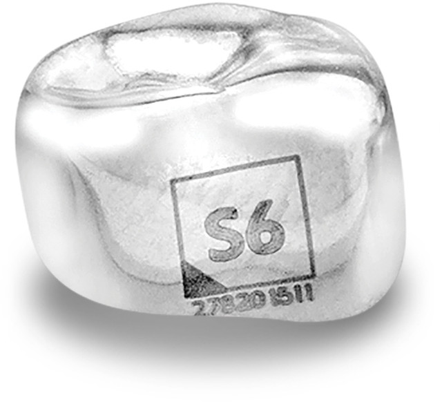 Acero Stainless Steel Crowns 3S S6 - Lower right primary first molar size 6 (pack of 5 crowns) - D-LR-6