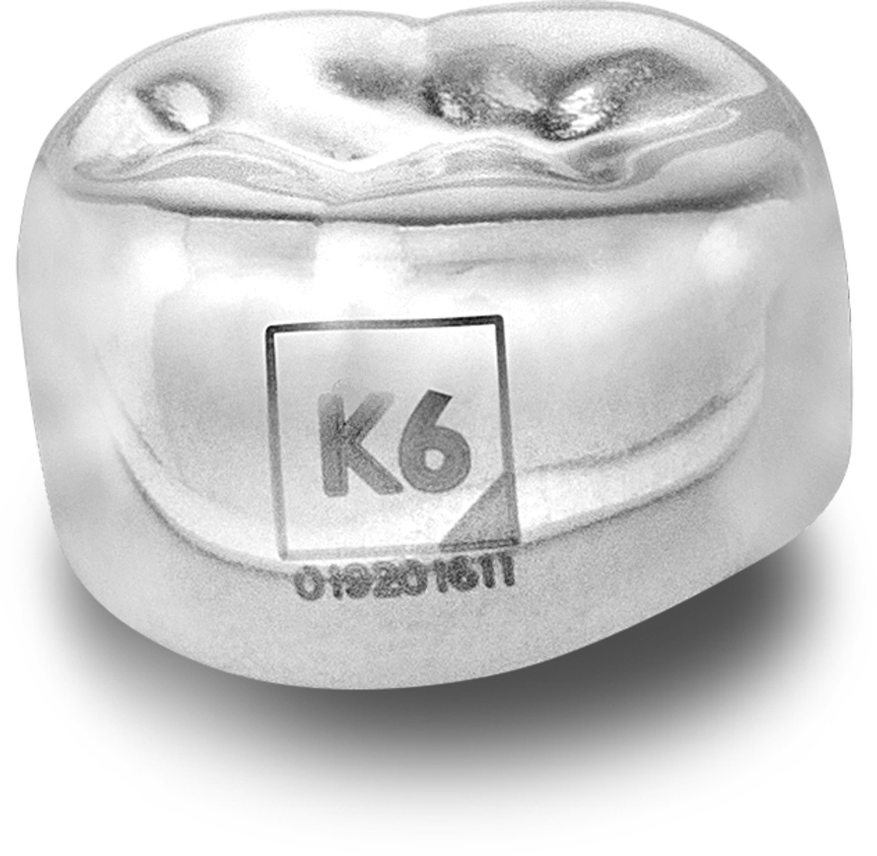 Acero Stainless Steel Crowns 3S K6 - Lower left primary second molar size 6 (pack of 5 crowns) - E-LL-6