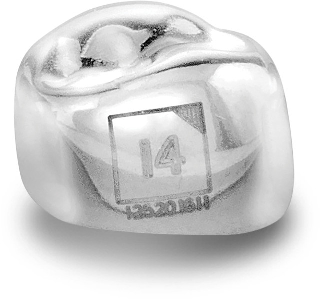 Acero Stainless Steel Crown 3S I4 - Upper lef primary first molar size 4 (pack of 5 crowns), D-UL-4 