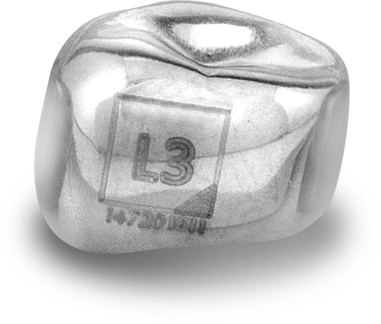 Acero Stainless Steel Crown 3S L3 - Lower left primary first molar size 3 (pack of 5 crowns), D-LL-3 