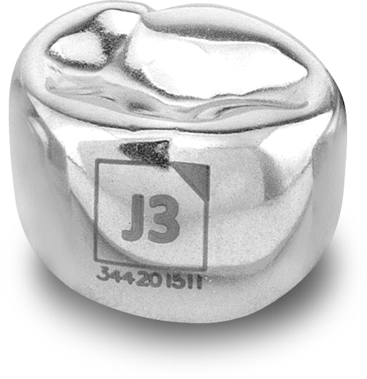 Acero Stainless Steel Crown 3S J3 - Upper left primary second molar size 3 (pack of 5 crowns), E-UL-3 