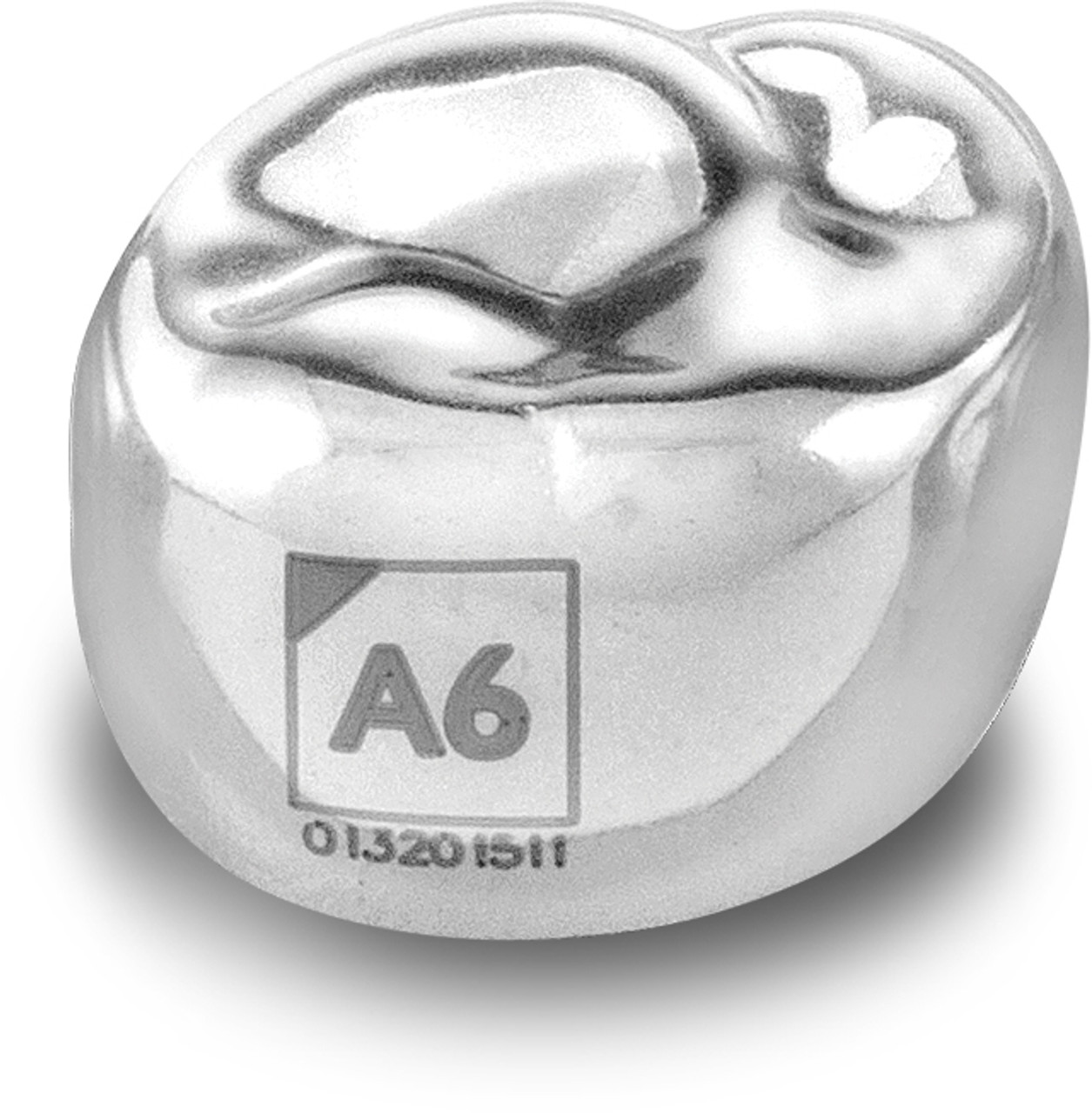 Acero Stainless Steel Crown 3S A6 -Upper right primary second molar size 6 (pack of 5 crowns)  E-UR-6 