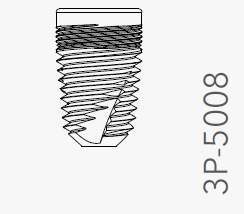 B&B DENTAL IMPLANT DURAVIT 3P, d. 5 L. 8mm, 3P-5008 