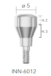 B&B HEALING COMPONENTS CONEXA, Healing Abutment d. 5 H=3, INN-6012