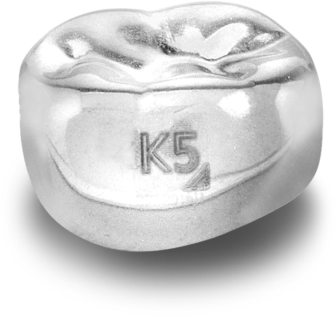 Acero Stainless Steel Crowns 3S K5 - Lower left primary second molar size 5 (pack of 5 crowns) - E-LL-5