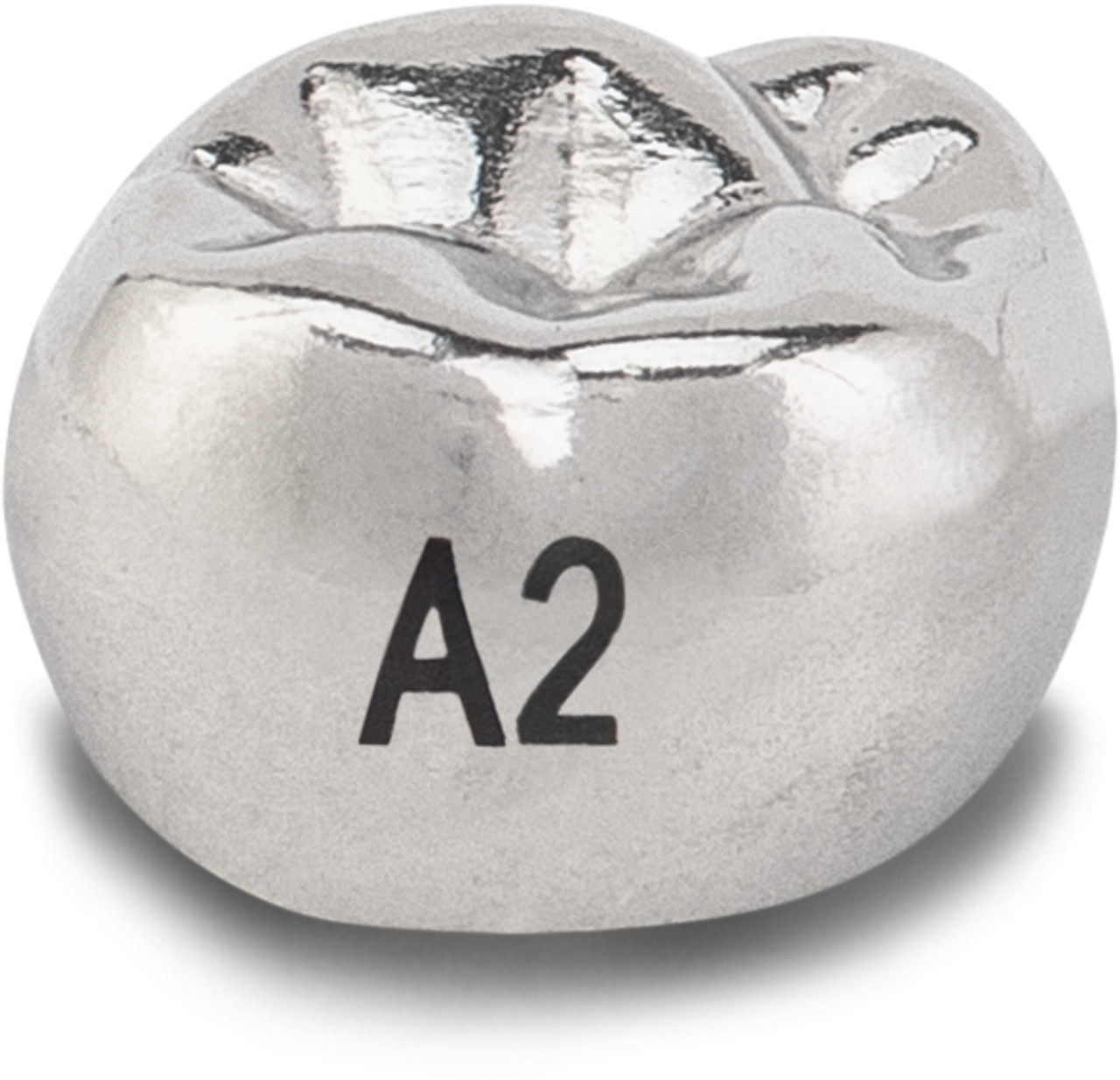 Acero Stainless Steel Crown XT A2 - Upper right primary second molar size 2 (pack of 5 crowns), E-UR-2 