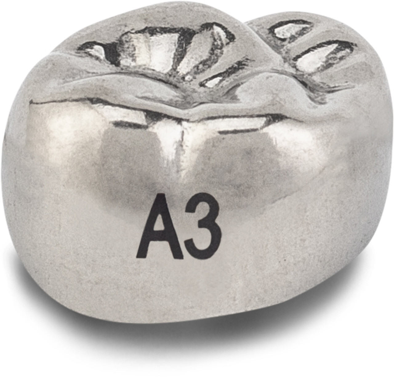 Acero Stainless Steel Crown XT A3 - Upper right primary second molar size 3 (pack of 5 crowns), E-UR-3