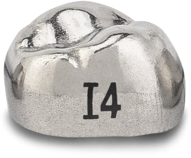 Acero Stainless Steel Crown XT I4 - Upper left primary first molar size 4 (pack of 5 crowns), D-UL-4 