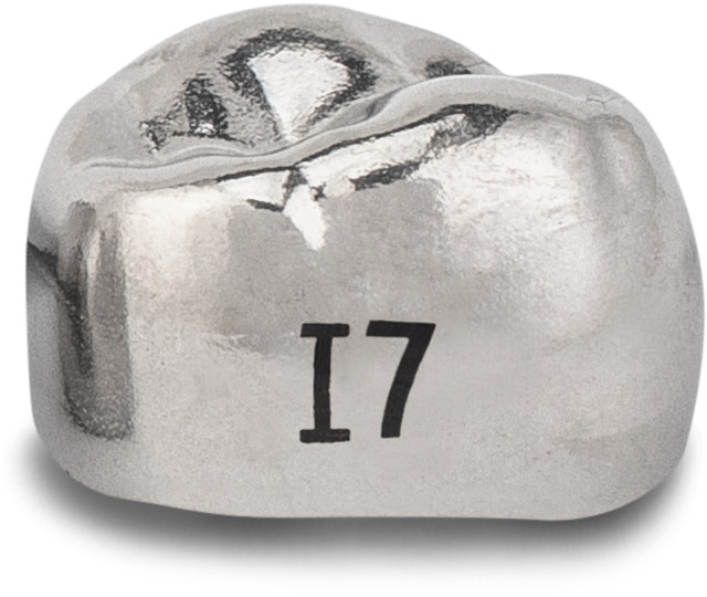 Acero Stainless Steel Crown XT I7 - Upper left primary first molar size 7 (pack of 5 crowns), D-UL-7