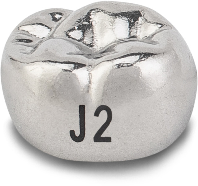 Acero Stainless Steel Crown XT J2 - Upper left primary second molar size 2 (pack of 5 crowns), E-UL-2 