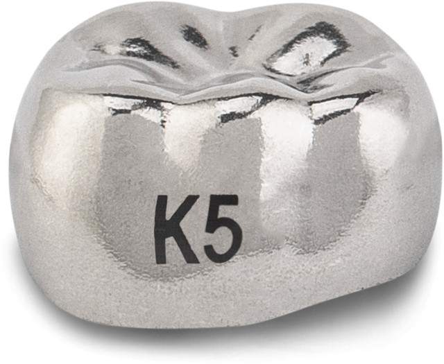 Acero Stainless Steel Crown XT K5 - Lower left primary second molar size 5 (pack of 5 crowns), E-LL-5