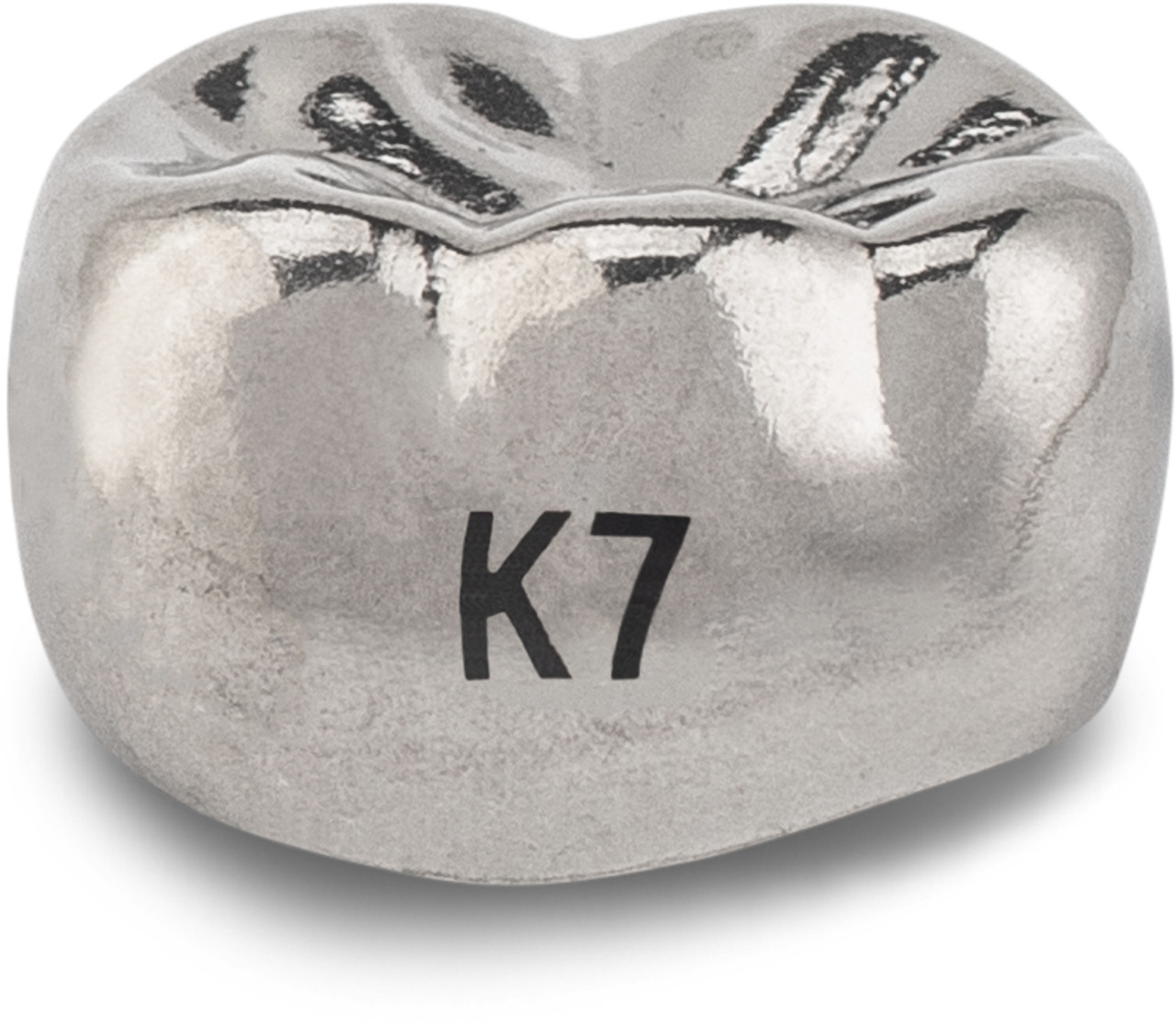 Acero Stainless Steel Crown XT K7 - Lower left primary second molar size 7 (pack of 5 crowns), E-LL-7