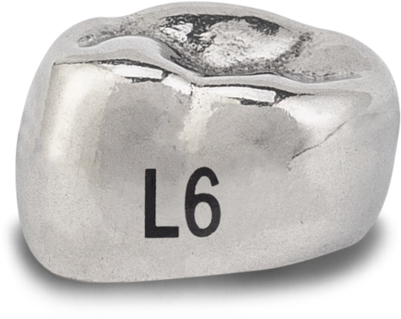 Acero Stainless Steel Crown XT L6 - Lower left primary first molar size 6 (pack of 5 crowns), D-LL-6