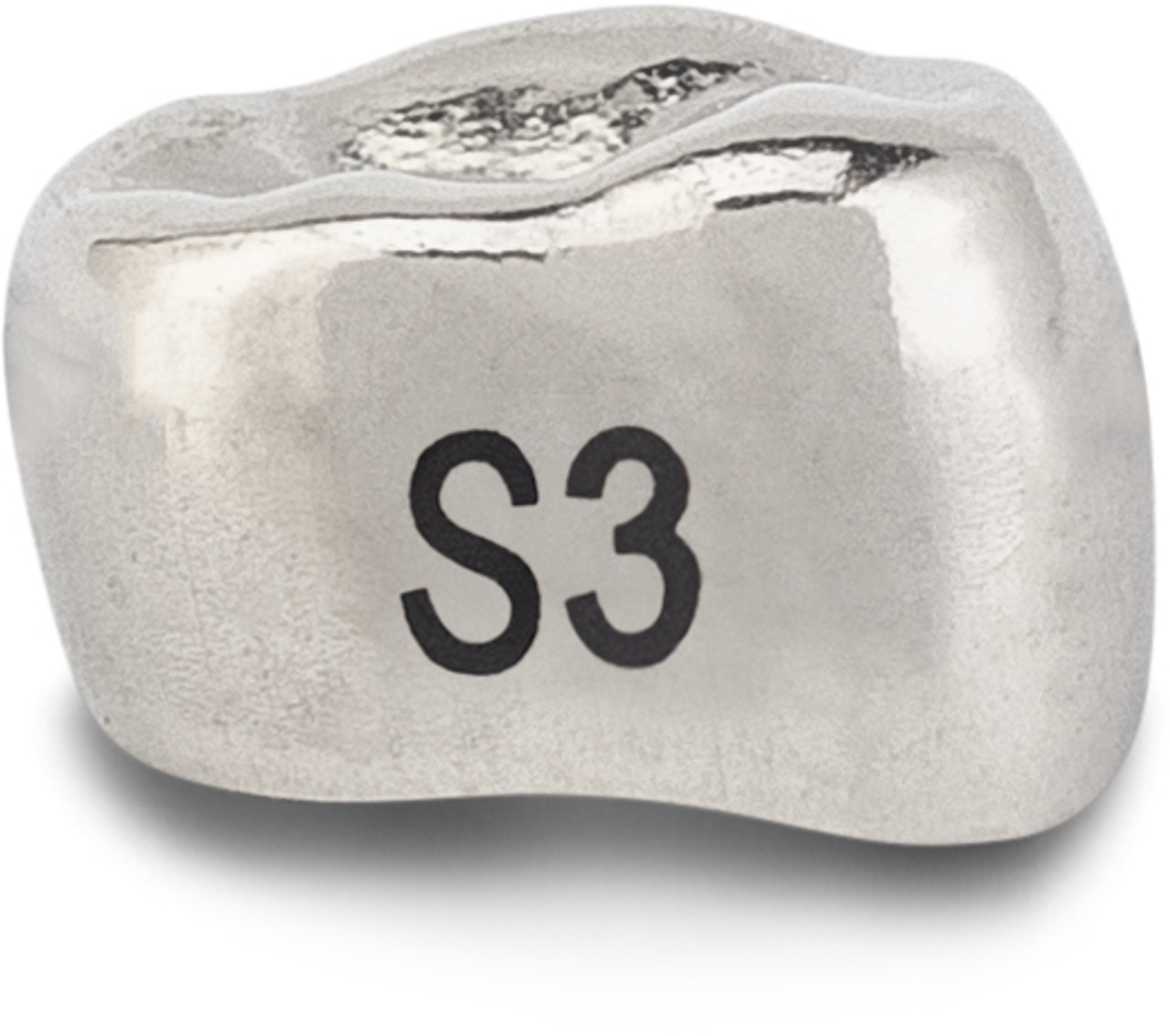 Acero Stainless Steel Crown XT S3 - Lower right primary first molar size 3 (pack of 5 crowns), D-LR-3