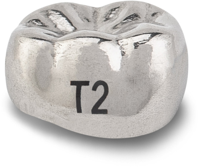 Acero Stainless Steel Crown XT T2 - Lower right primary second molar size 2 (pack of 5 crowns), E-LR-2 