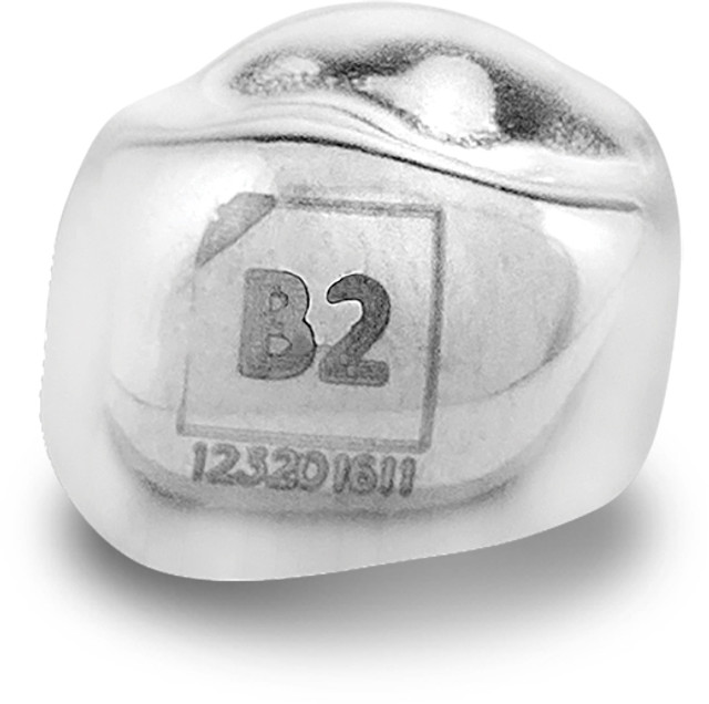 Acero Stainless Steel Crowns 3S B2 - Upper right primary first molar size 2 (pack of 5 crowns) - D-UR-2