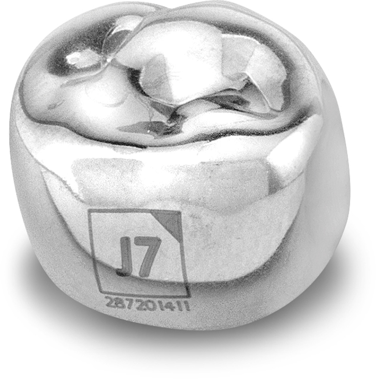 Acero Stainless Steel Crowns 3S J7 - Upper left primary second molar size 7 (pack of 5 crowns) -E-UL-7