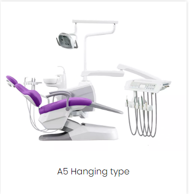 Esay Dental Chair Unit Hanging Type Full Cushion- NEW chair look A5