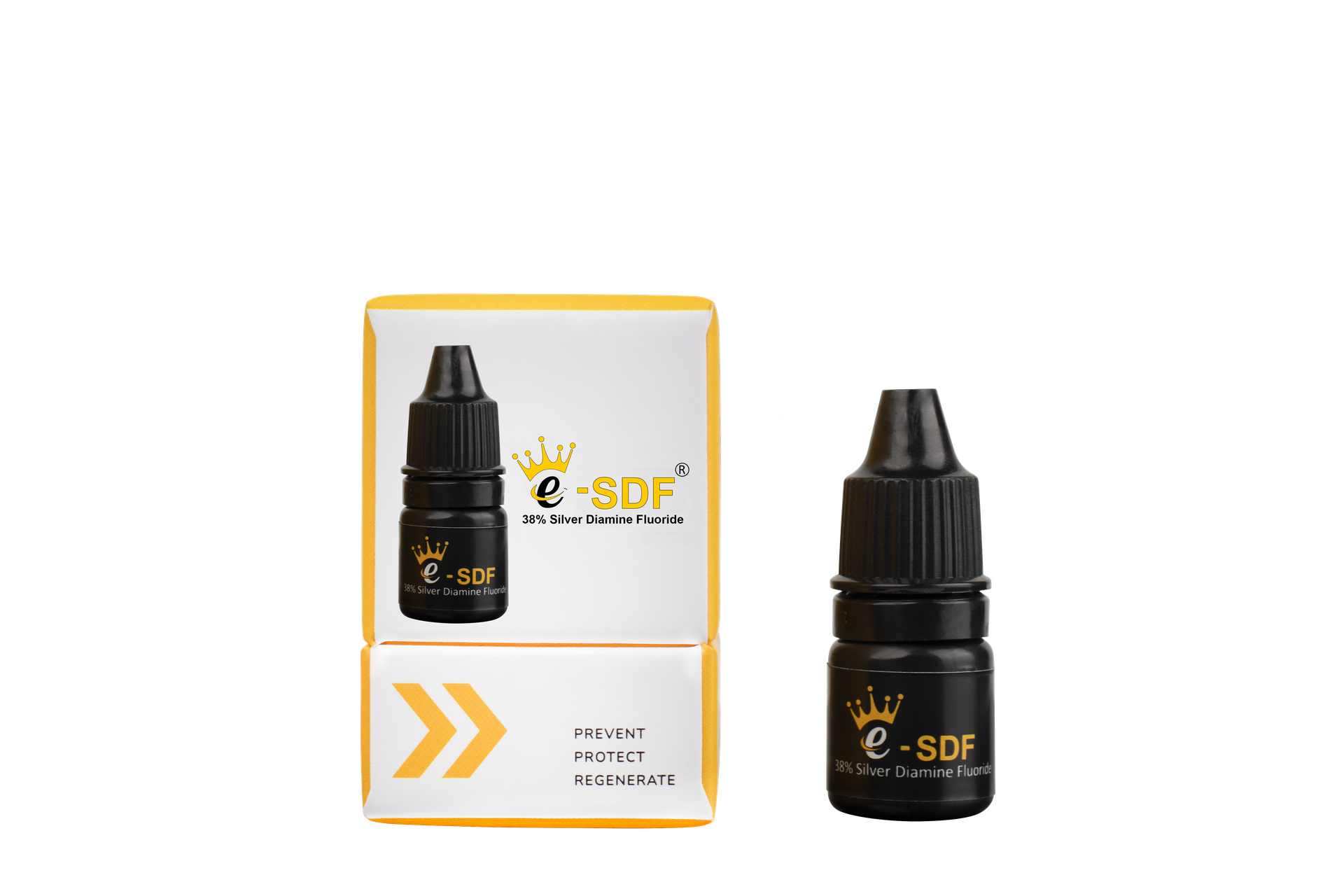 Kids-e-SDF, Silver Diamine Fluoride, liquid substance to prevent caries from forming, growing or spreading to other teeth, 3.25ml bottle - SDF-3