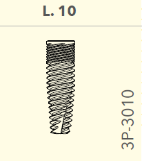 B&B DENTAL IMPLANT DURAVIT SLIM, d. 3.0 L. 10mm, 3P-3010