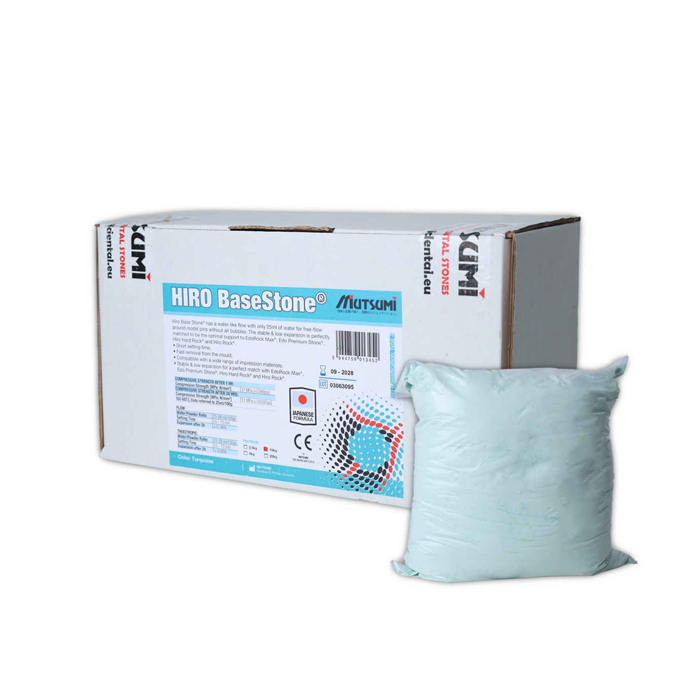 Mutsumi Hiro Base Stone Turquoise (10kg) - HBS10T