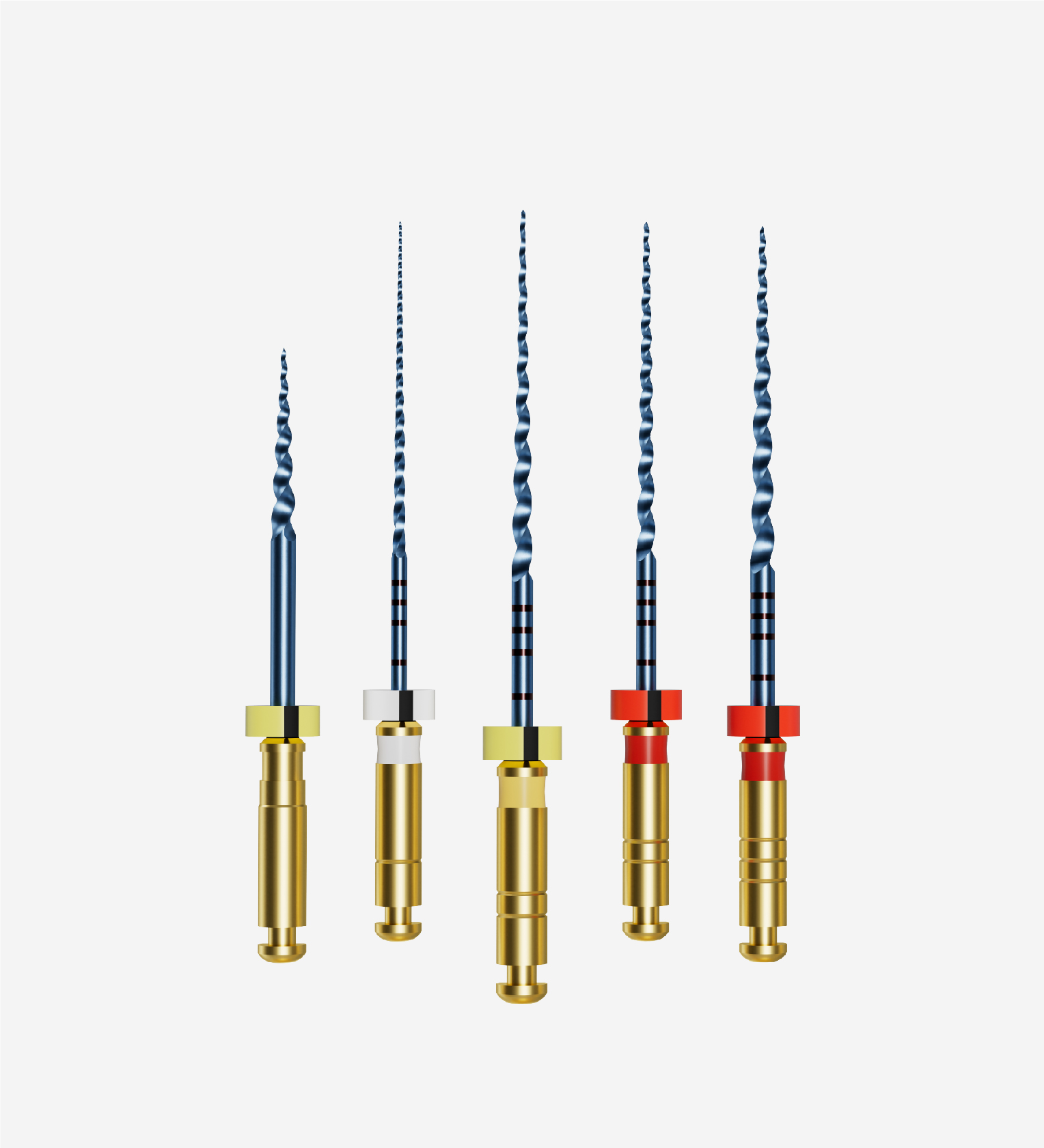 Perfect MG3 Blue 21mm #SV-G2, 20/.10, 15/.03, 20/.04, 25/.04, 25/.06, 5pcs/pack asstd., Endodontic Rotary Files
